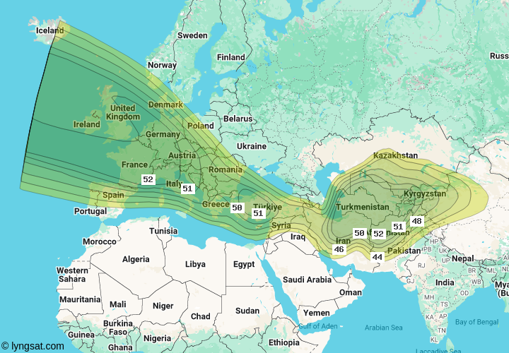TurkmenÄlem/MonacoSat East Beam